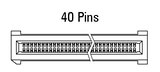 Matmenys EC.8 tiesus, 40 kontaktų