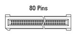 Matmenys EC.8 tiesus, 80 kontaktų